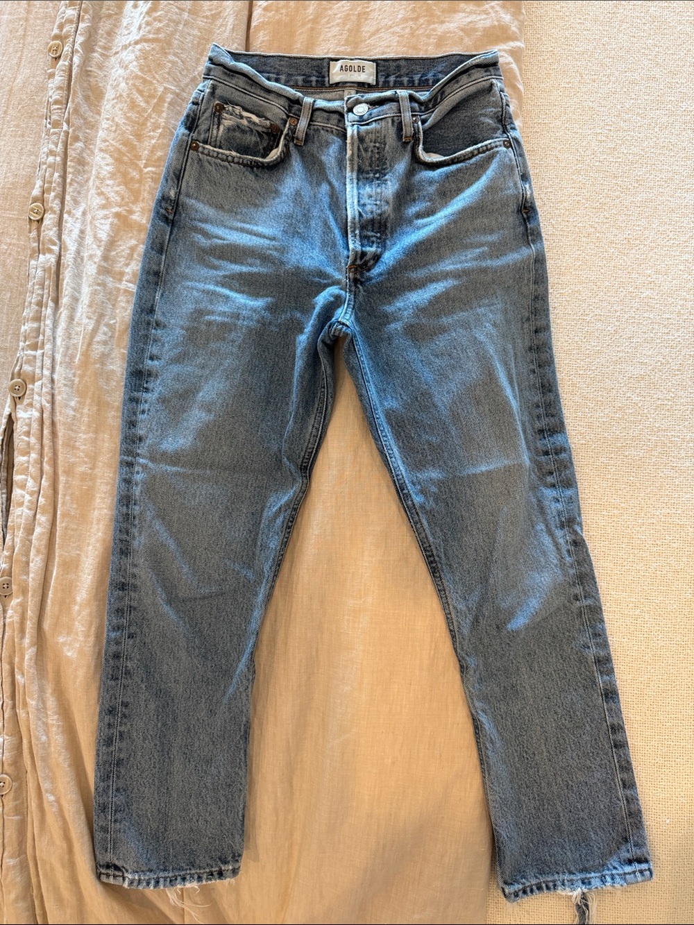 Agolde Riley Straight-Leg crop Jeans